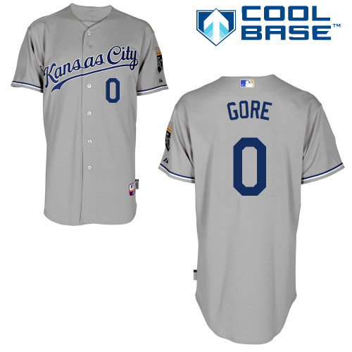 Terrance Gore #0 mlb Jersey-Kansas City Royals Women's Authentic Road Gray Cool Base Baseball Jersey